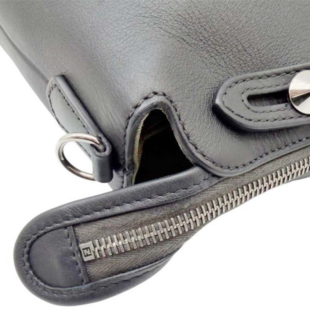 FENDI Black Leather Shoulder Bag - Picture 11 of 16